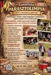 Csalafinta parasztolimpia plakát 2026.