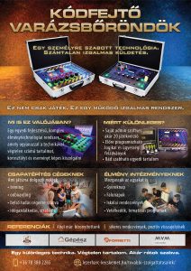 Kódfejtő (szabaduló) bőröndök plakát 2026.
