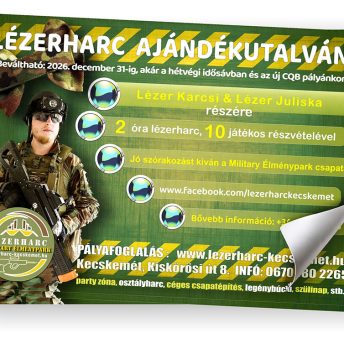 lézerharc utalvány